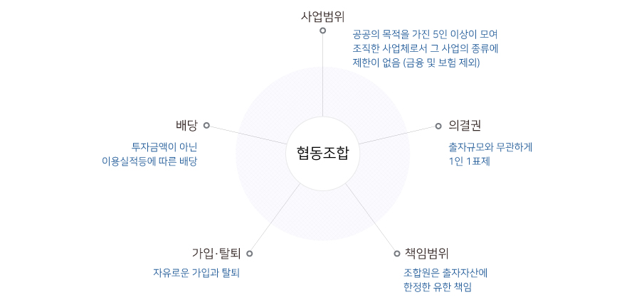5개 협동조합